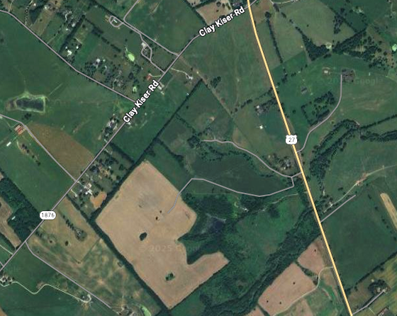satellite photo of ky farmland