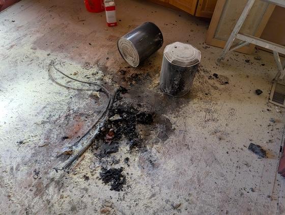 bx electric cables and ashes