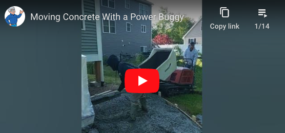 concrete power buggy pouring concrete