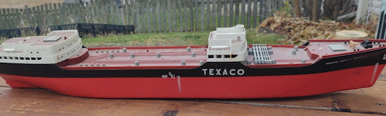 texaco tanker toy boat