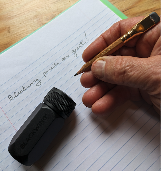 blackwing pencil and sharpener