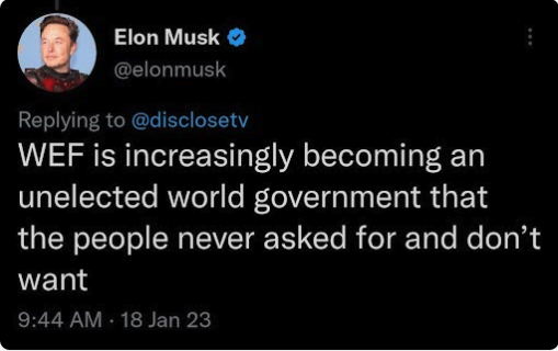 meme of elon musk wef