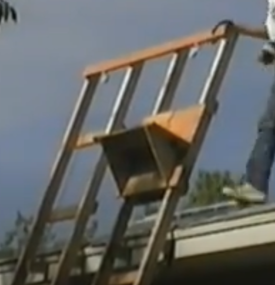 top of gravity crane
