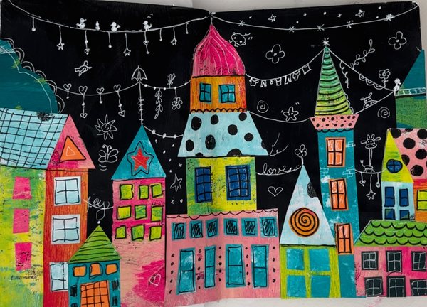 Whimsical Cities Art Course