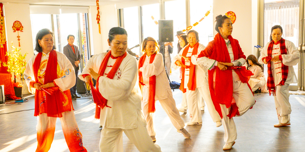Dancers at a Lunar New Year celebration in 2025.