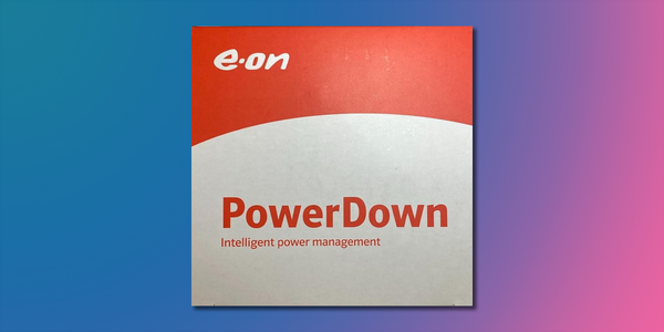 E.On PowerDown plug packaging.