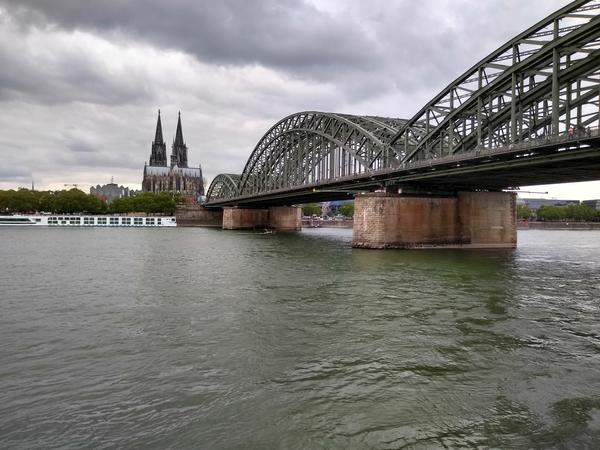 View into Cologne from across the river. 