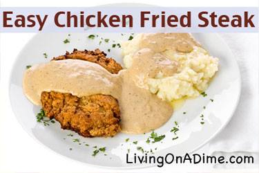 Easy Chicken Fried Steak From The Dining On A Dime Cookbook