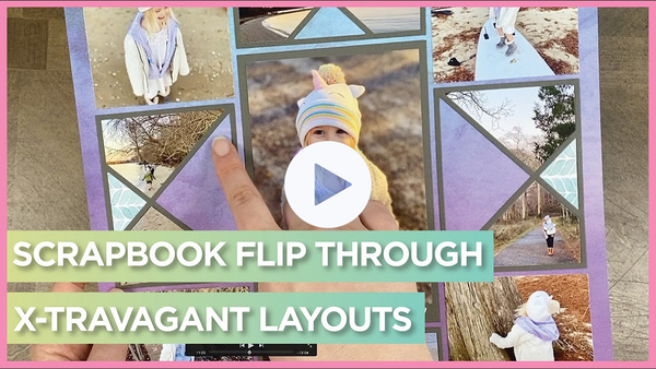 Scrapbook Flip Through | X-Factor Die Collection Scrapbook Pages