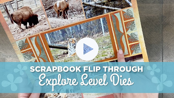 Scrapbook Flip Through | Explore Level Mosaic Moments Dies