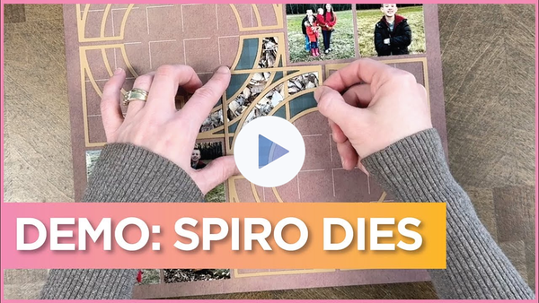 Demo of the Spiro Die Set | Amazing Die Cutting Ideas | Advanced Scrapbooking Layout Idea