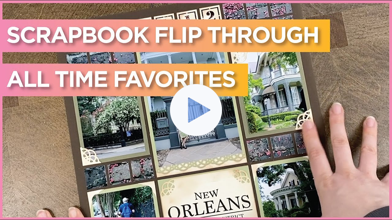 Scrapbook Flip Through | All Time Favorite Mosaic Moments Scrapbook Pages