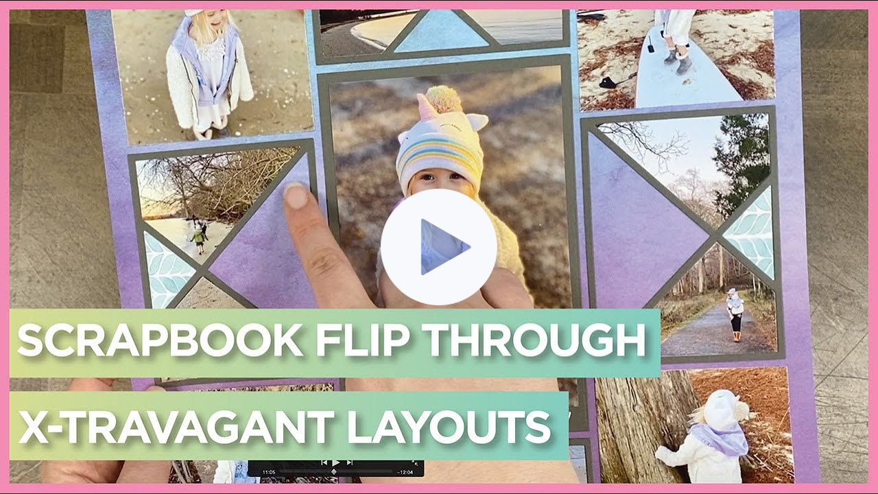 Scrapbook Flip Through | X-Factor Die Collection Scrapbook Pages