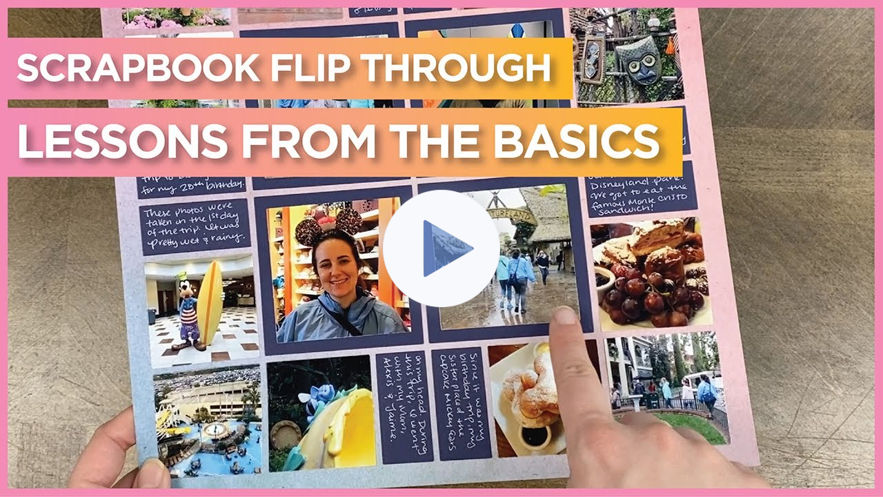 Scrapbook Ideas with the Basic Dies & Grid Paper | Mosaic Moments Scrapbooking