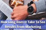 How long to see marketing results?
