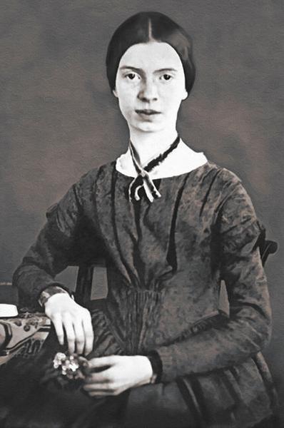 Portrait of Emily Dickinson seated