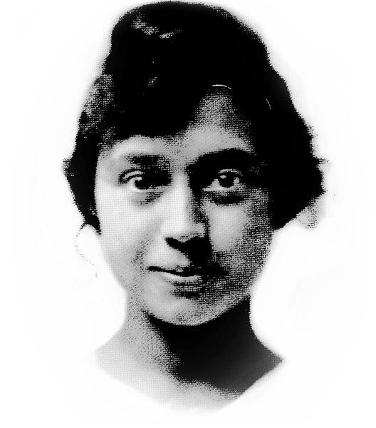 Color illustration of people around a table and handwritten text below