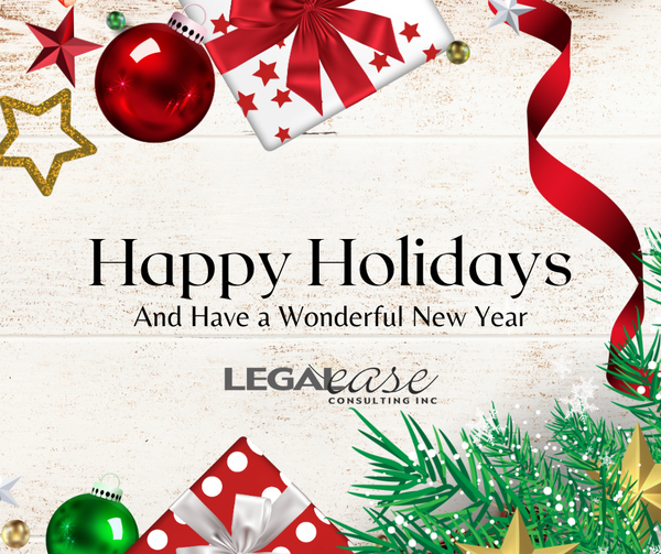 Happy Holidays from Legal Ease Consulting