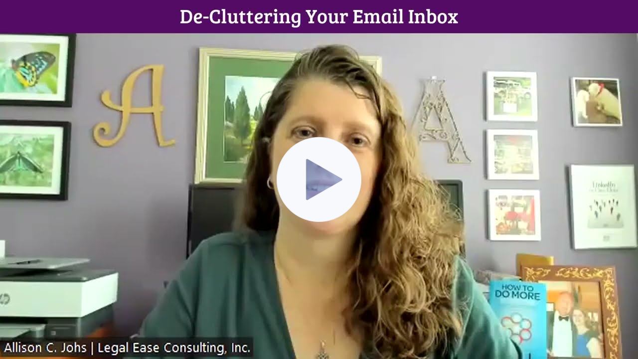 Allison Johs: De-Cluttering Your Email Inbox