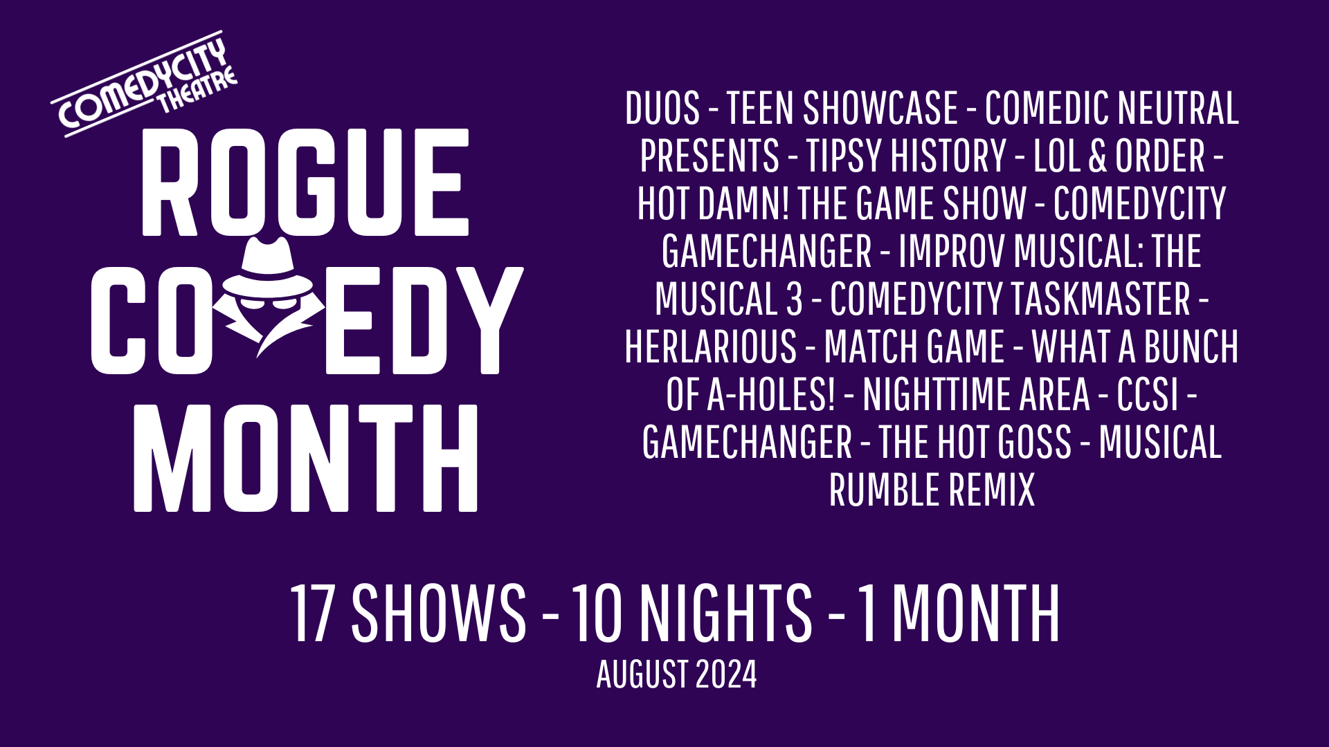 ComedyCity Rogue Comedy Month