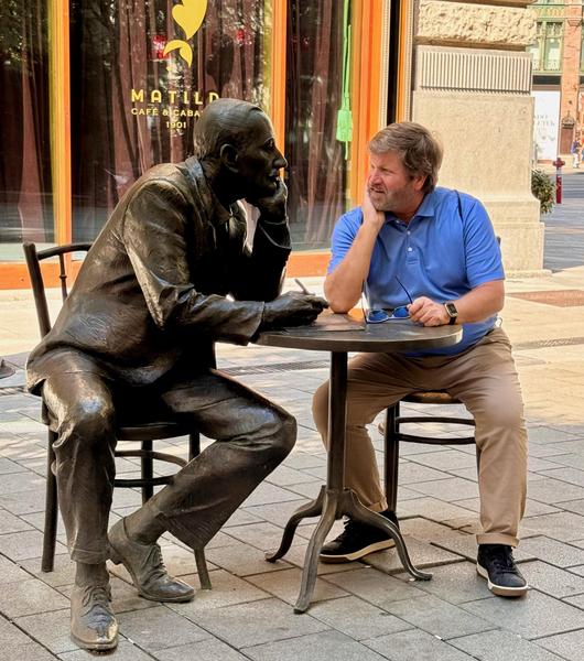 David and Bronze man