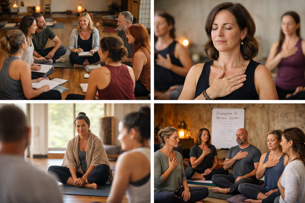 Woman meditating