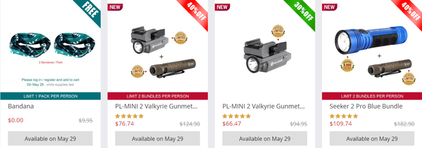 Olight Flash Sale May 29th!