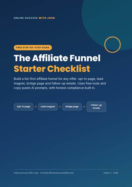 Cover of The Affiliate Funnel Starter Checklist