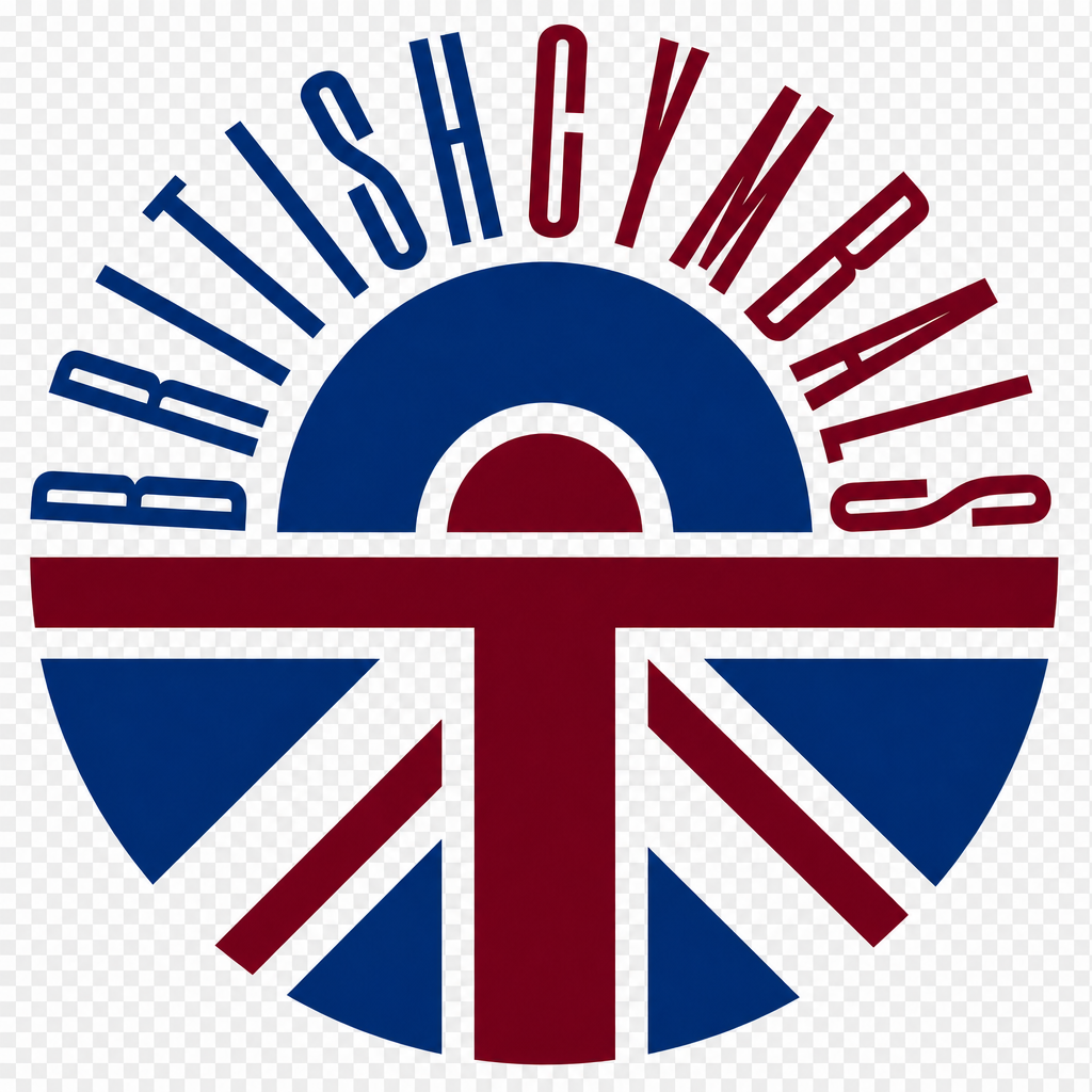 British Cymbals — circular emblem with Union Jack