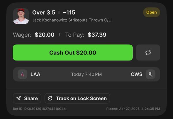 Bonus Play - Kochanowicz K's Over 3.5