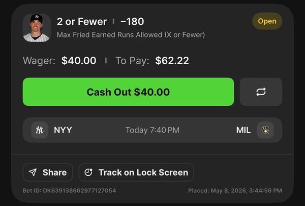 Bonus Play - MLB Pitcher Prop