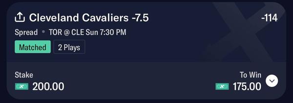 Whale Play - Cleveland Cavaliers -7.5