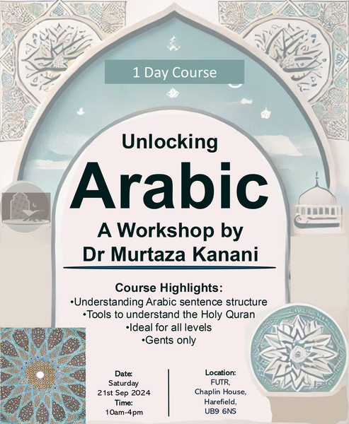 Arabic Workshop Sat 21st Sep 2024