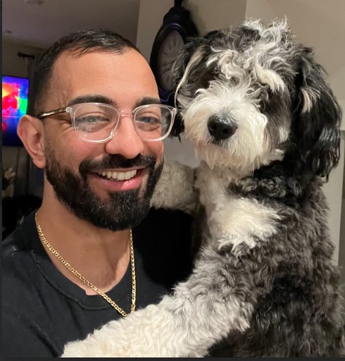 Dr. Mikhail and his dog, Benji