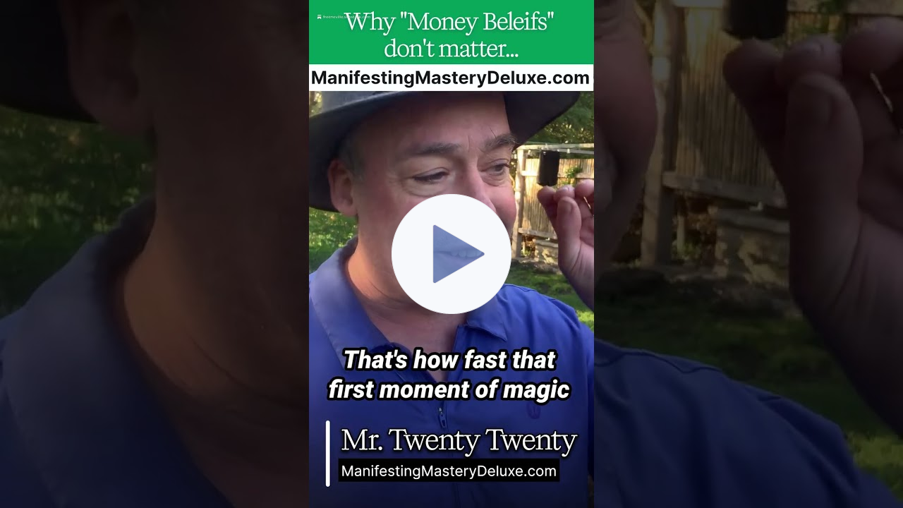 Neville Goddard Truths: Here's why your "Money Beliefs" don't matter... #mrtwentytwenty