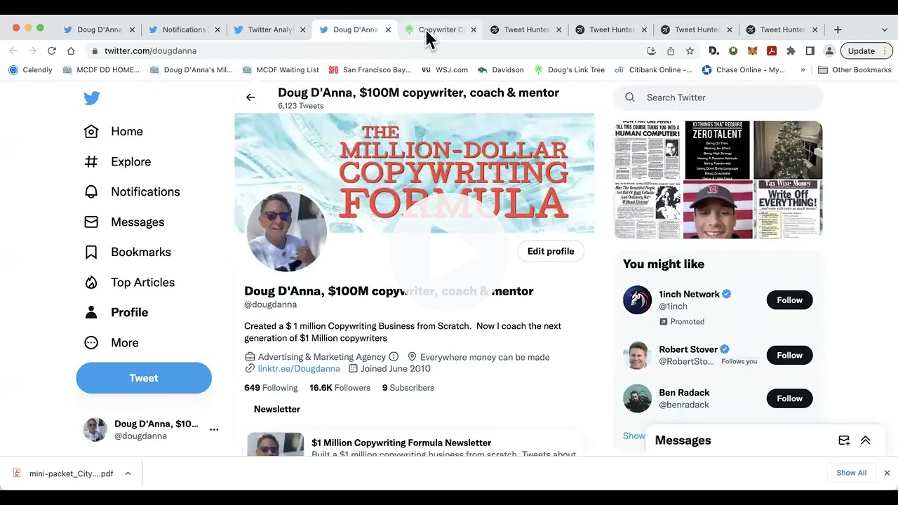 How I grew my Twitter following from 200 to over 16,000 and made 100K along the way.