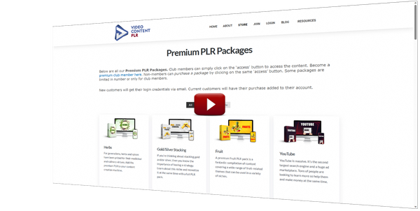 Quick Tour of Video Content PLR extras