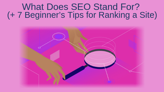 What Does SEO Stand For? (+ 7 Beginner’s Tips for Ranking a Site)