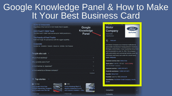 Google Knowledge Panel & How to Make It Your Best Business Card