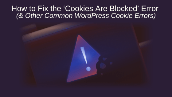 How to fix the ‘cookies are blocked’ error (and other common WordPress cookie errors)