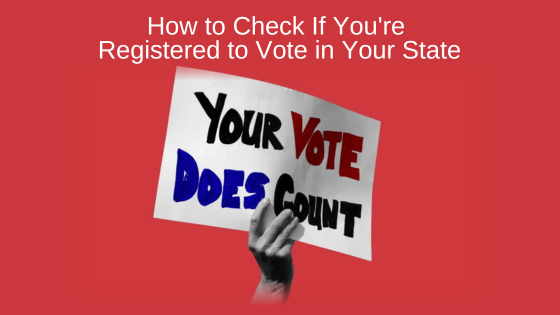 Are You Registered To Vote In Your State