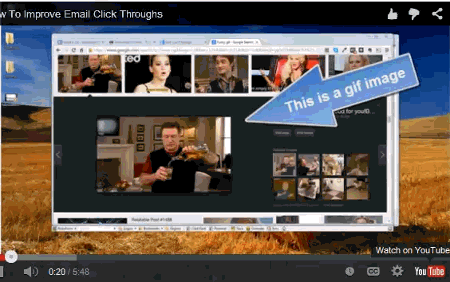 fake video image for you to click on