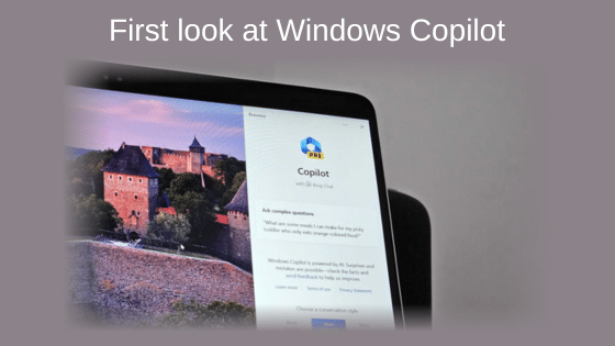 First look at Windows Copilot