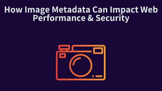How Image Metadata Can Impact Web Performance & Security