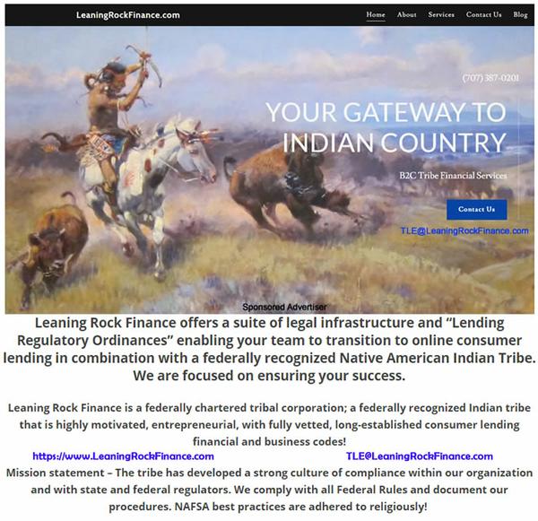 Tribal payday loan lending