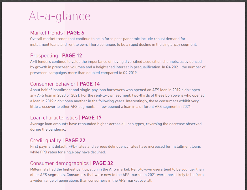 2022 Clarity Alternative Financial Services Lending Trends Report