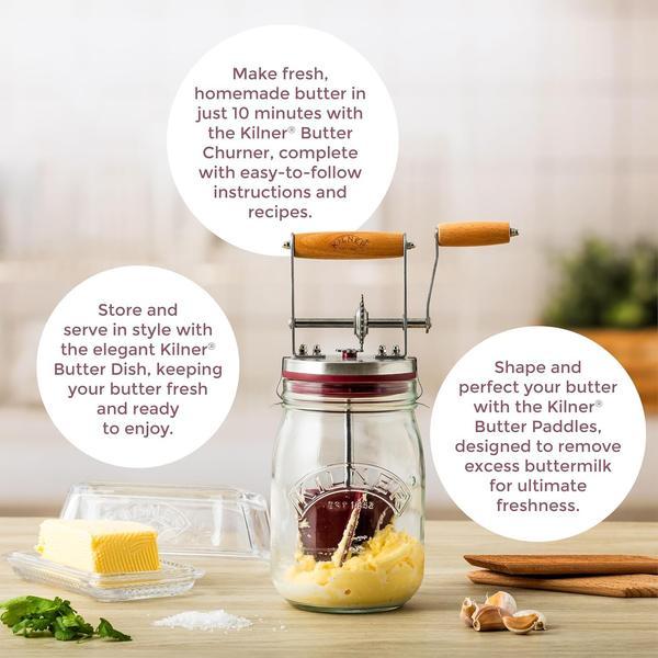Kilner Vintage Glass Butter Churn