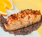 Garlic Salmon with Black Bean Sauce