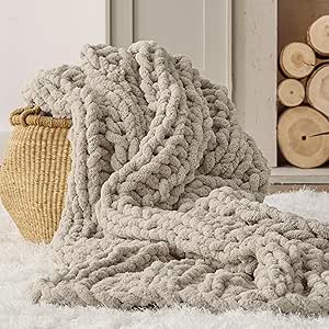 Chunky Knit Throw Blanket