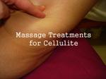Massage Treatment for Cellulite